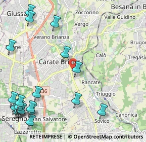 Mappa Via Vincenzo Monti, 20841 Carate Brianza MB, Italia (3.132)