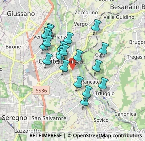 Mappa Via Vincenzo Monti, 20841 Carate Brianza MB, Italia (1.457)