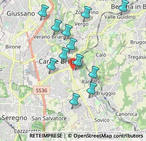 Mappa Via Vincenzo Monti, 20841 Carate Brianza MB, Italia (1.76917)