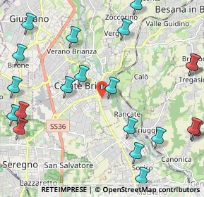 Mappa Via Vincenzo Monti, 20841 Carate Brianza MB, Italia (2.863)