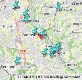 Mappa Via Vincenzo Monti, 20841 Carate Brianza MB, Italia (2.2)