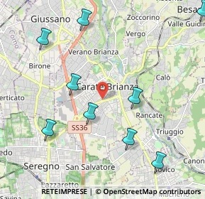 Mappa 20841 Carate Brianza MB, Italia (2.76091)
