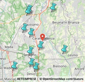 Mappa 20841 Carate Brianza MB, Italia (4.68727)