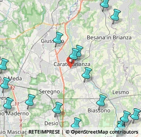Mappa 20841 Carate Brianza MB, Italia (6.611)