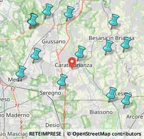 Mappa 20841 Carate Brianza MB, Italia (5.03308)