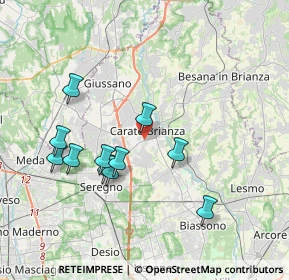 Mappa 20841 Carate Brianza MB, Italia (3.59455)