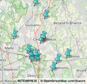 Mappa 20841 Carate Brianza MB, Italia (3.89615)