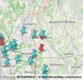 Mappa Via Cardinal Federico Borromeo, 20841 Carate Brianza MB, Italia (5.919)