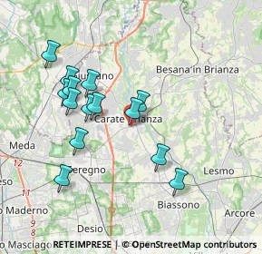 Mappa Via Cardinal Federico Borromeo, 20841 Carate Brianza MB, Italia (3.48071)