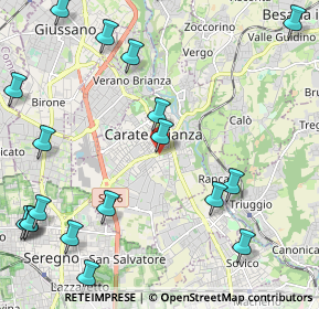 Mappa Via Federico Borromeo, 20841 Carate Brianza MB, Italia (3.005)