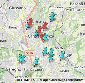 Mappa Via Cardinal Federico Borromeo, 20841 Carate Brianza MB, Italia (1.682)