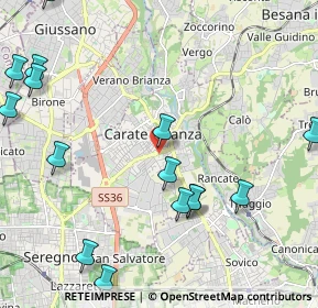 Mappa Via Federico Borromeo, 20841 Carate Brianza MB, Italia (2.75267)