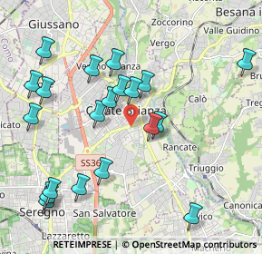 Mappa Via Federico Borromeo, 20841 Carate Brianza MB, Italia (2.1785)