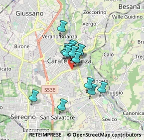 Mappa Via Federico Borromeo, 20841 Carate Brianza MB, Italia (1.07722)