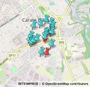 Mappa Via Federico Borromeo, 20841 Carate Brianza MB, Italia (0.263)