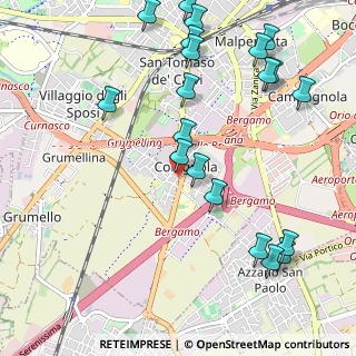 Mappa Via Mameli Goffredo, 24126 Bergamo BG, Italia (1.266)