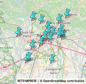 Mappa Via della Vittoria, 24126 Bergamo BG, Italia (6.17368)