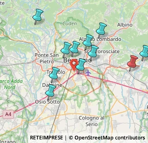 Mappa Via Mameli Goffredo, 24126 Bergamo BG, Italia (6.99818)