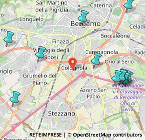 Mappa Via della Vittoria, 24126 Bergamo BG, Italia (2.95571)