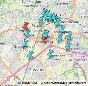 Mappa Via della Vittoria, 24126 Bergamo BG, Italia (1.655)