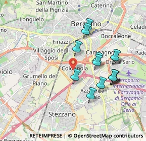 Mappa Via Mameli Goffredo, 24126 Bergamo BG, Italia (1.73214)