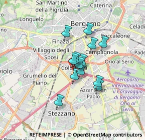 Mappa Via della Vittoria, 24126 Bergamo BG, Italia (1.11615)