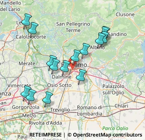 Mappa Via Mameli Goffredo, 24126 Bergamo BG, Italia (14.72733)