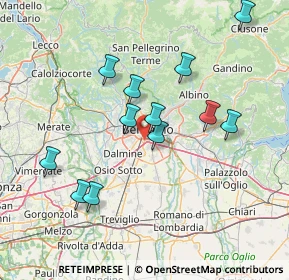 Mappa Via Mameli Goffredo, 24126 Bergamo BG, Italia (14.16917)