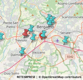Mappa Via della Vittoria, 24126 Bergamo BG, Italia (3.39545)