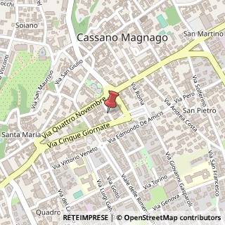 Mappa Via Buozzi Bruno, 11, 21012 Cassano Magnago, Varese (Lombardia)