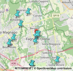 Mappa Via San Martino, 21054 Fagnano Olona VA, Italia (2.46154)
