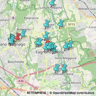Mappa Via San Martino, 21054 Fagnano Olona VA, Italia (1.955)