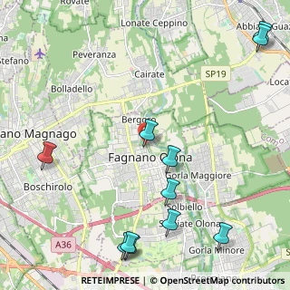 Mappa Via San Martino, 21054 Fagnano Olona VA, Italia (2.89909)