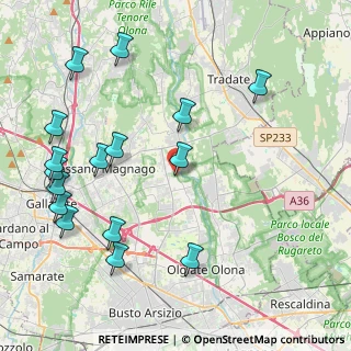 Mappa Via San Martino, 21054 Fagnano Olona VA, Italia (5.0375)