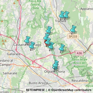 Mappa Via San Martino, 21054 Fagnano Olona VA, Italia (3.27583)