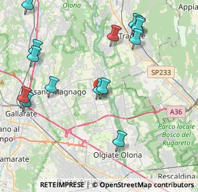 Mappa Via San Martino, 21054 Fagnano Olona VA, Italia (4.70714)
