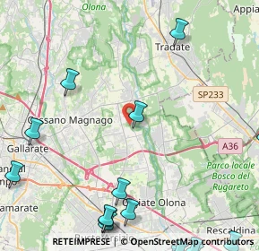 Mappa Via San Martino, 21054 Fagnano Olona VA, Italia (6.85188)