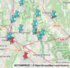 Mappa Via San Martino, 21054 Fagnano Olona VA, Italia (4.31533)