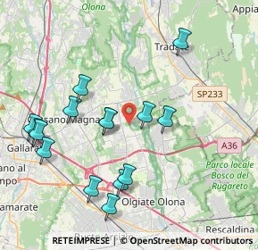 Mappa Via San Martino, 21054 Fagnano Olona VA, Italia (4.114)