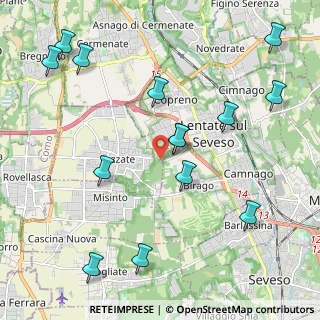 Mappa Via Alessandro Manzoni, 20030 Lentate sul Seveso MB (2.47857)