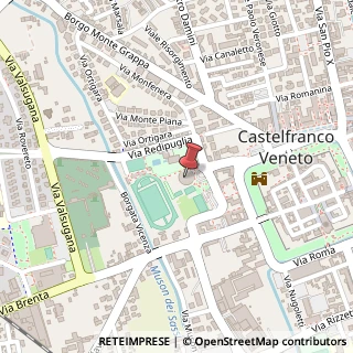 Mappa Piazza Donatori di Sangue, 31033 Castelfranco V.to TV, Italia, 31033 Castelfranco Veneto, Treviso (Veneto)