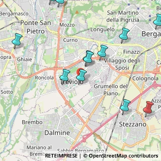 Mappa Via Aldo Moro, 24048 Treviolo BG, Italia (2.58583)
