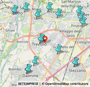 Mappa Via Aldo Moro, 24048 Treviolo BG, Italia (2.61313)