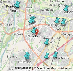 Mappa Via Aldo Moro, 24048 Treviolo BG, Italia (2.39714)