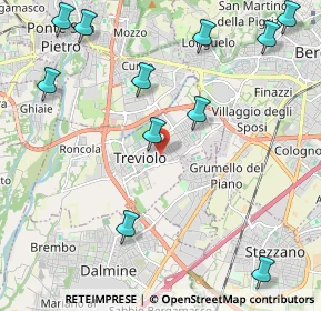 Mappa Via Aldo Moro, 24048 Treviolo BG, Italia (2.67)