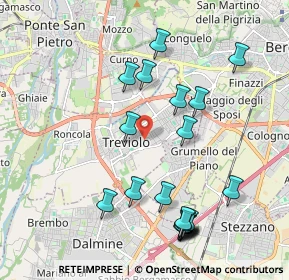Mappa Via Aldo Moro, 24048 Treviolo BG, Italia (2.186)