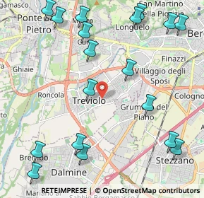 Mappa Via Aldo Moro, 24048 Treviolo BG, Italia (2.74556)