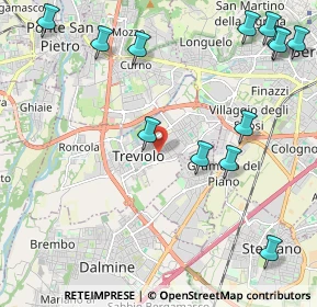 Mappa Via Aldo Moro, 24048 Treviolo BG, Italia (2.76692)