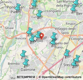 Mappa Via Aldo Moro, 24048 Treviolo BG, Italia (2.52267)