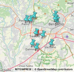 Mappa Via Aldo Moro, 24048 Treviolo BG, Italia (3.20091)